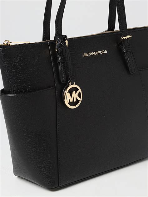 schwarz weiß handtasche michael kors|michael kors tragetasche.